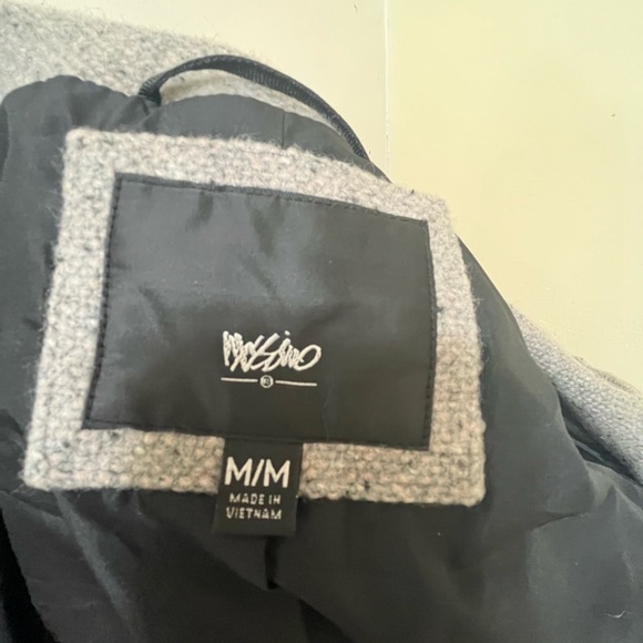 Mossimo grey wool jacket size M. Side zip pockets, zip front. Blazer styling. - Picture 6 of 9